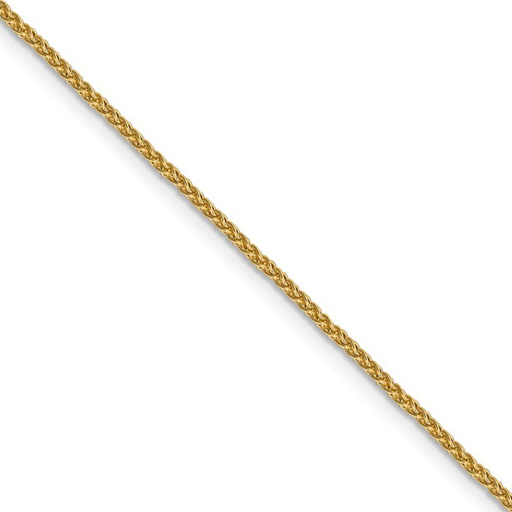 1.5mm 14k Yellow Gold Solid Wheat Chain Necklace, Item C9223 by The Black Bow Jewelry Co.