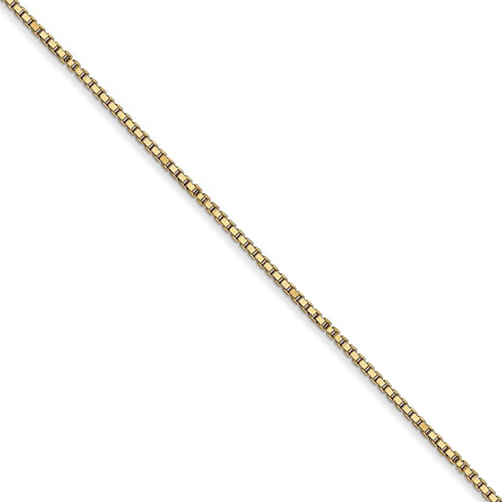 1mm 14k Yellow Gold Classic Box Chain Necklace, Item C9258 by The Black Bow Jewelry Co.