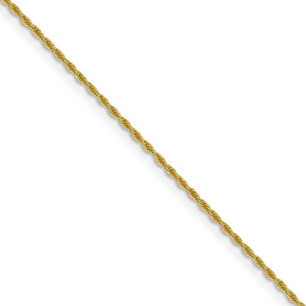 1.2mm 10k Yellow Gold Diamond Cut Loose Rope Chain Necklace, Item C9377 by The Black Bow Jewelry Co.