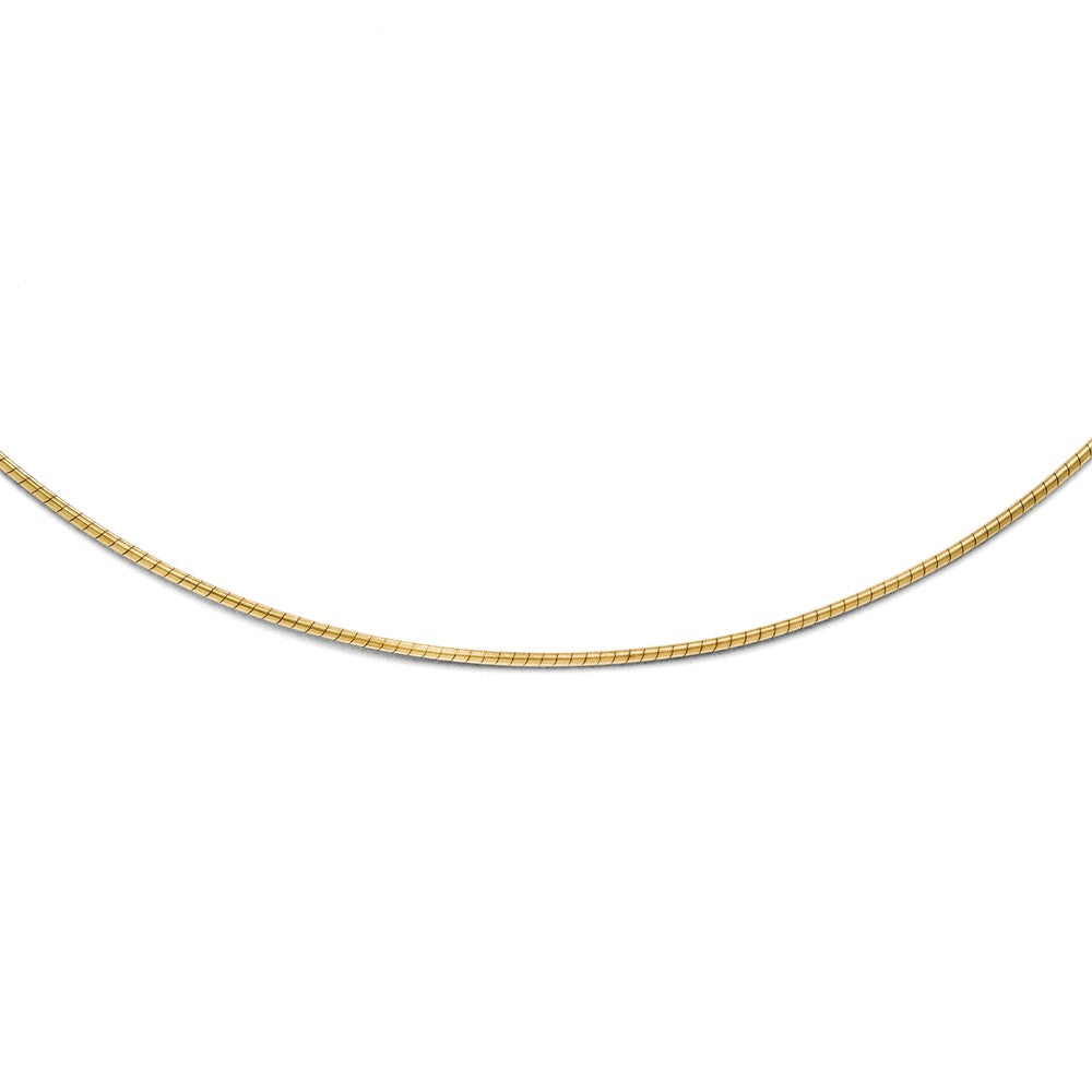 1mm Snake Wire Chain Necklace in 10k Yellow Gold, Item C9386 by The Black Bow Jewelry Co.