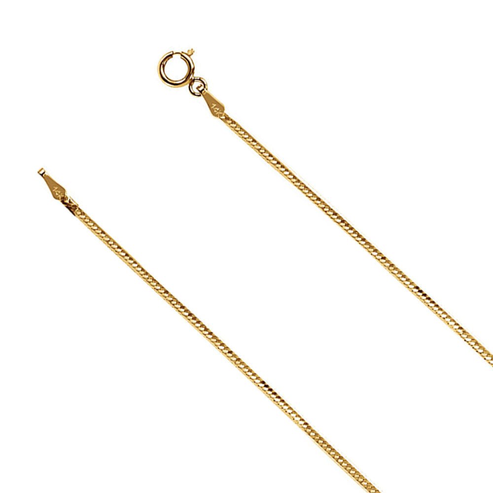 14K Yellow Gold Herringbone Chain