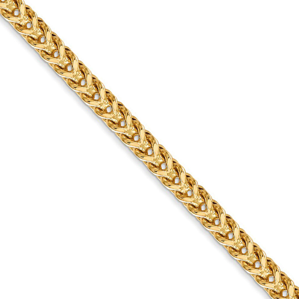 3.7mm 14k Yellow Gold Hollow Franco Chain Necklace, Item C9532 by The Black Bow Jewelry Co.