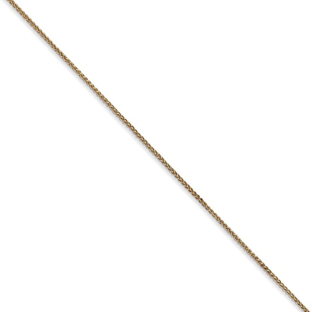 0.8mm 14k Yellow Gold Spiga Pendant Chain Necklace