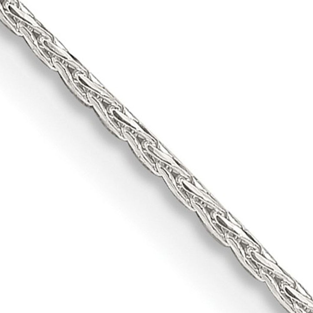 1.25mm Sterling Silver Diamond Cut Solid Round Spiga Chain Necklace, Item C9542 by The Black Bow Jewelry Co.