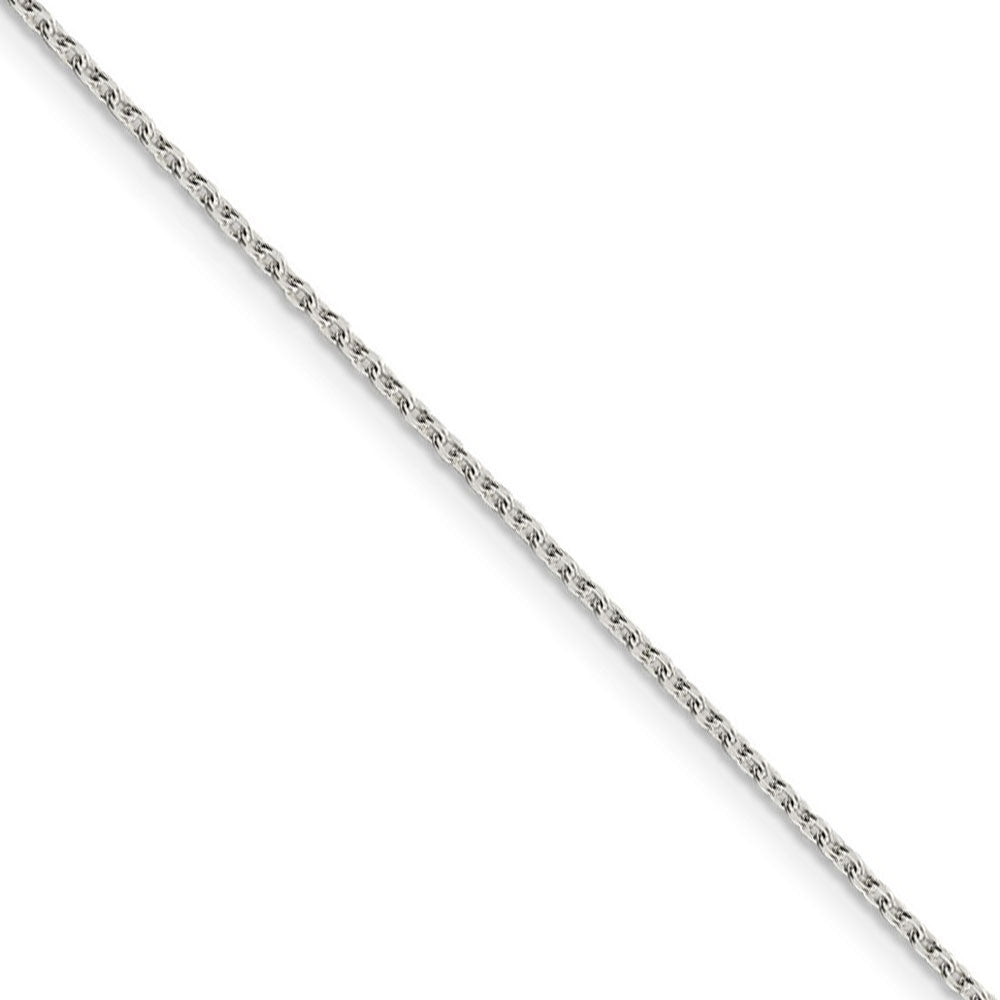 1.5mm, Sterling Silver Classic Solid Cable Chain Necklace