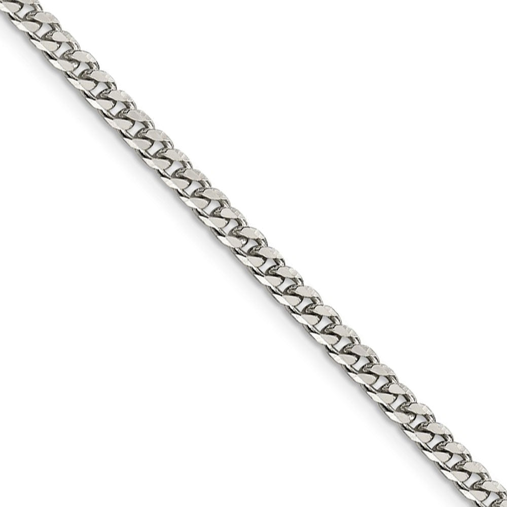 3.15mm Sterling Silver Solid Curb Chain Necklace, Item C9603 by The Black Bow Jewelry Co.