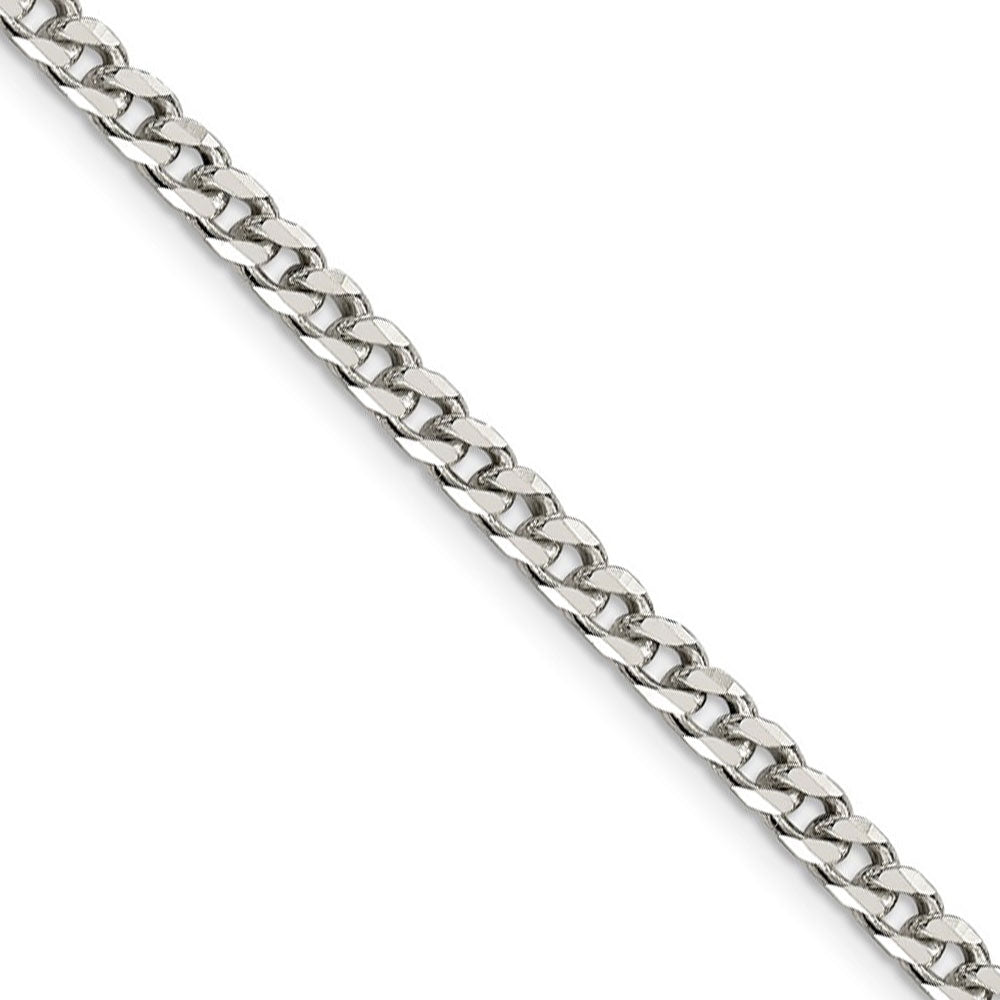 3.5mm Sterling Silver Solid Curb Chain Necklace, Item C9604 by The Black Bow Jewelry Co.
