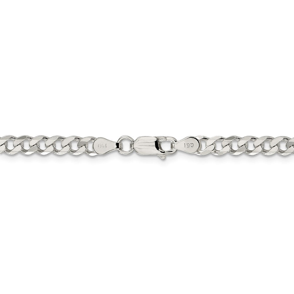 Alternate view of the 4.5mm Sterling Silver Solid Classic Curb Chain Necklace by The Black Bow Jewelry Co.