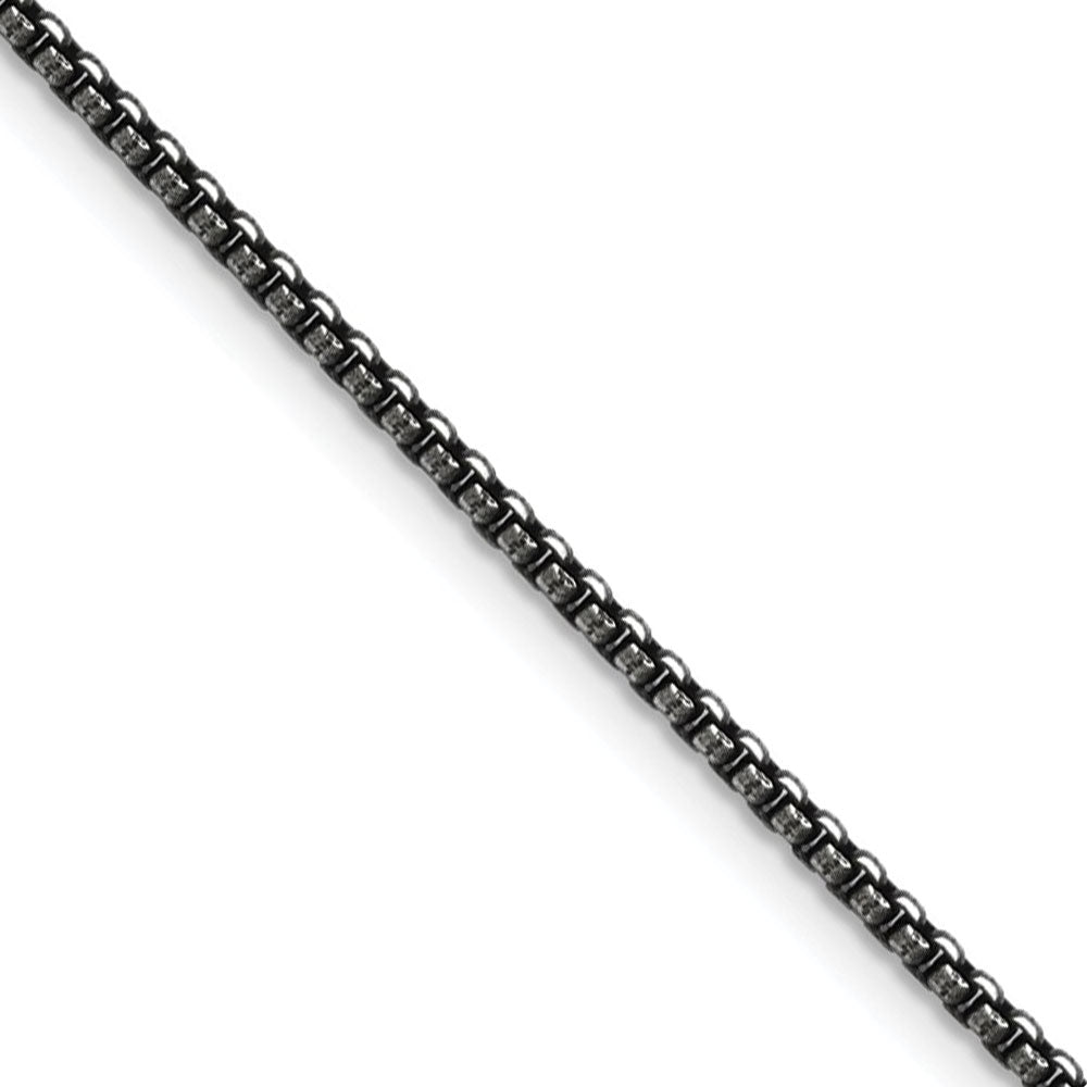 Mens 6mm Stainless Steel Polished Rounded Box Chain Necklace, 24 Inch - The  Black Bow Jewelry Company