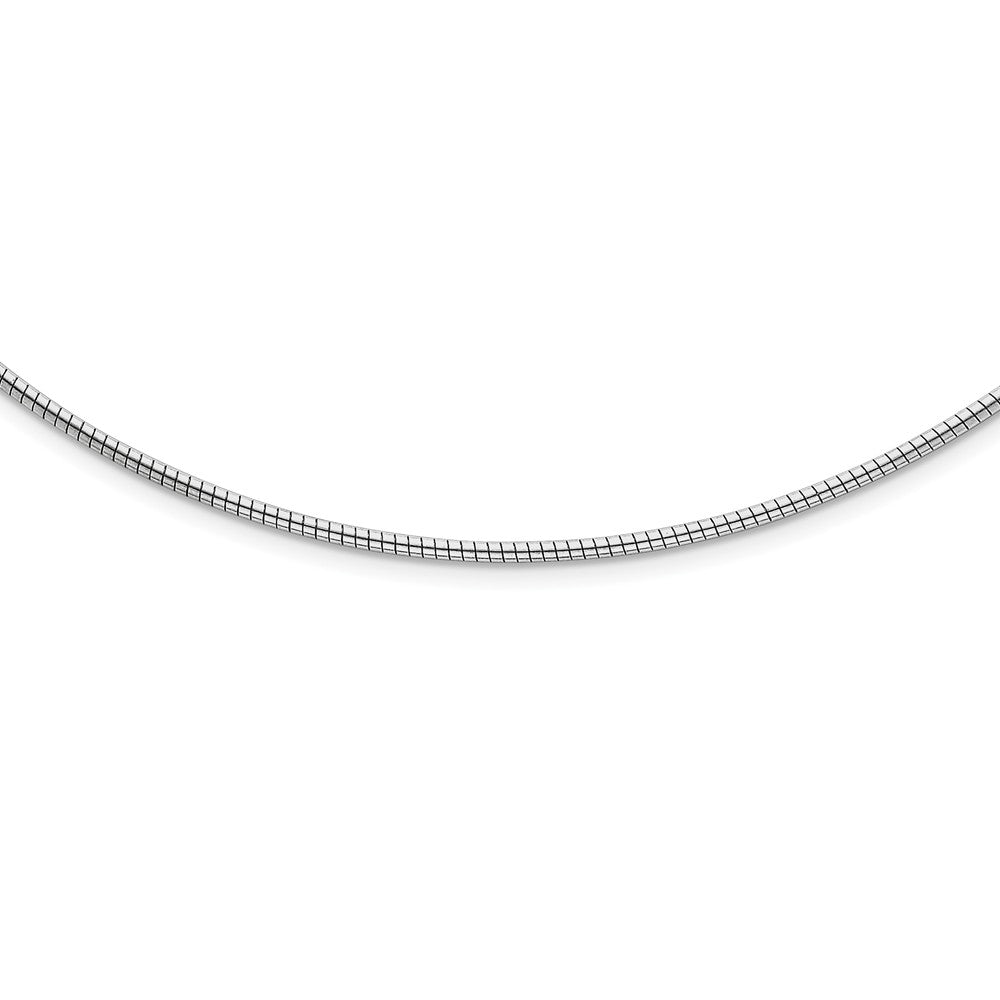 2mm Sterling Silver Round Cubetto Chain Necklace, 16-18 Inch, Item C9675 by The Black Bow Jewelry Co.