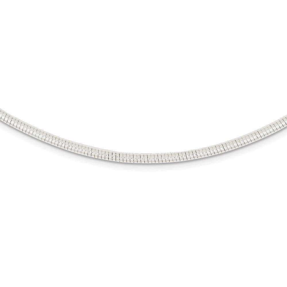 2.75mm Sterling Silver Round Neckwire Chain Necklace, 18 Inch, Item C9676 by The Black Bow Jewelry Co.