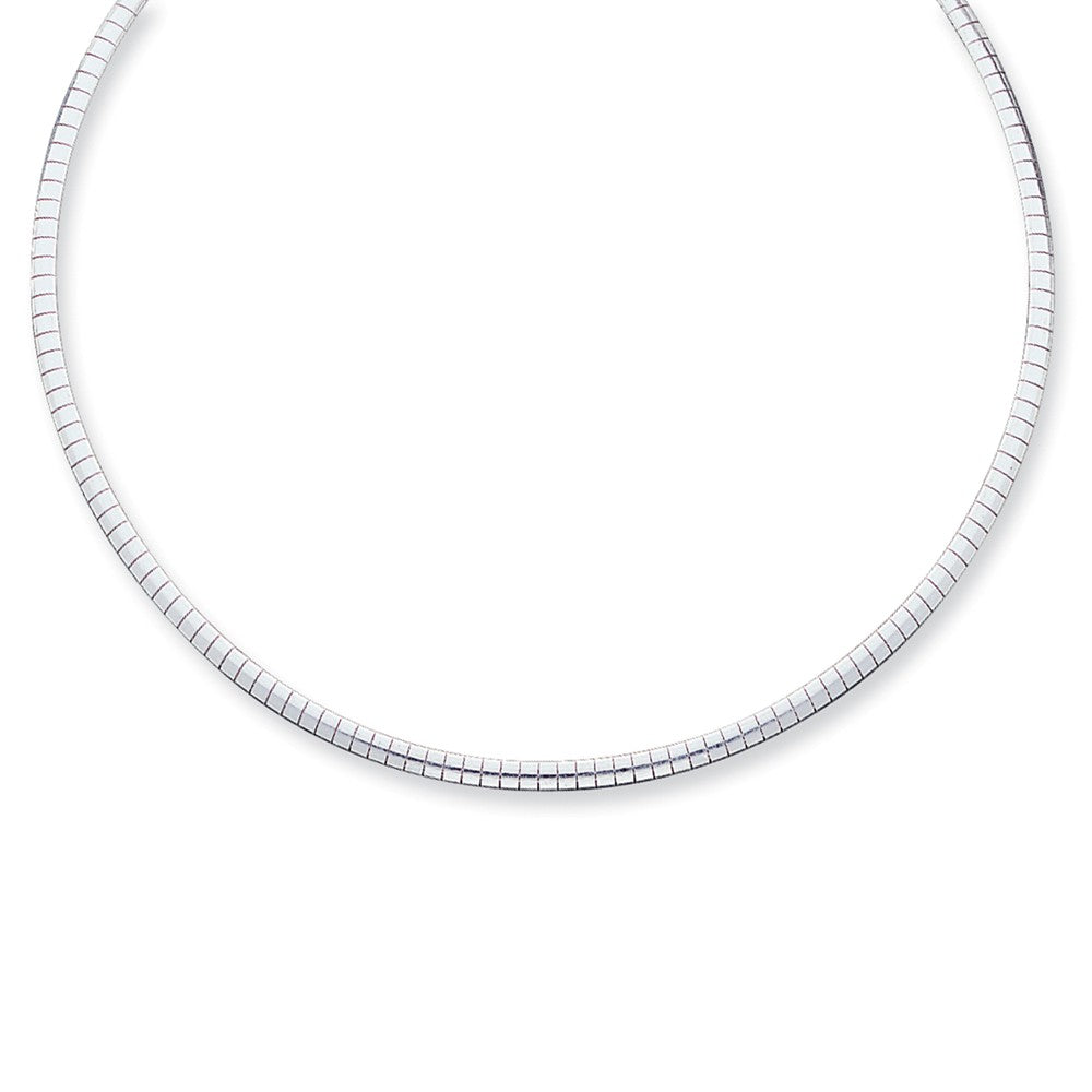 3mm Sterling Silver Domed Hollow Cubetto Chain Necklace, 16 Inch, Item C9687 by The Black Bow Jewelry Co.