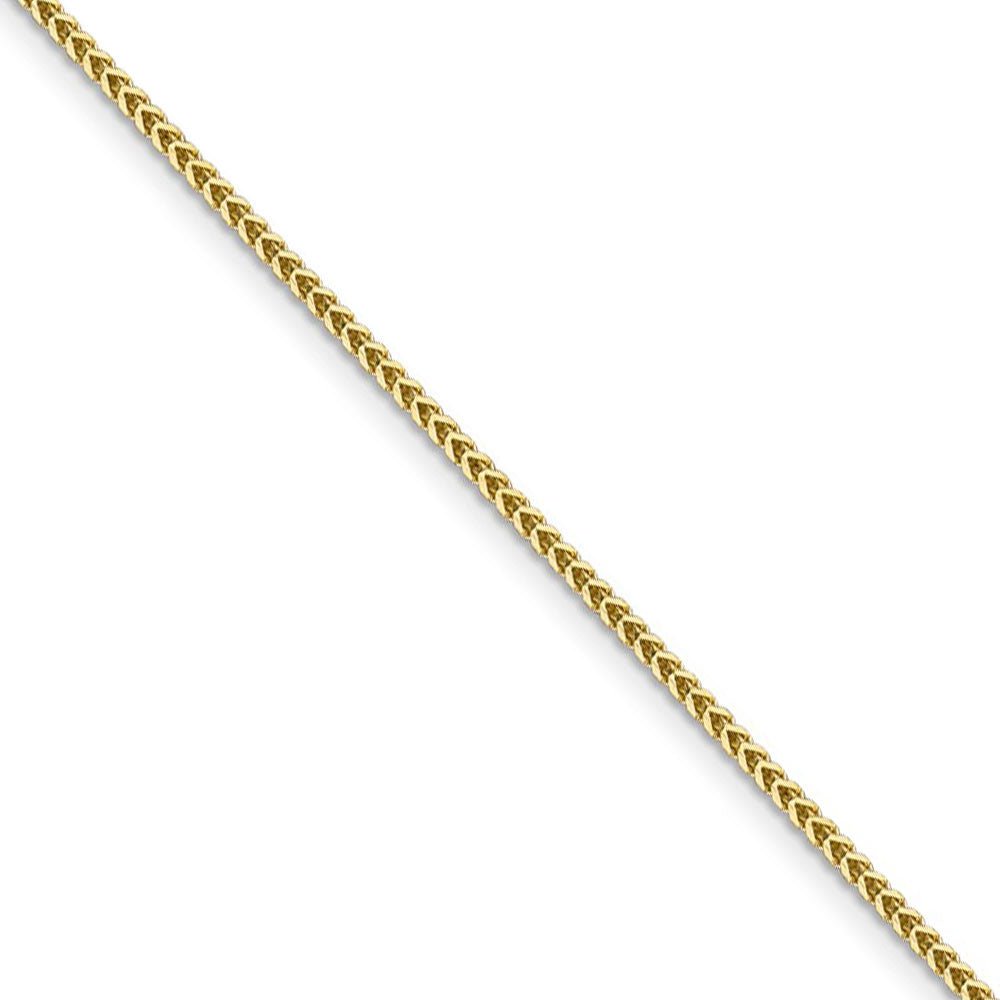 1.25mm 14k Yellow Gold Solid Franco Chain Necklace, Item C9771 by The Black Bow Jewelry Co.