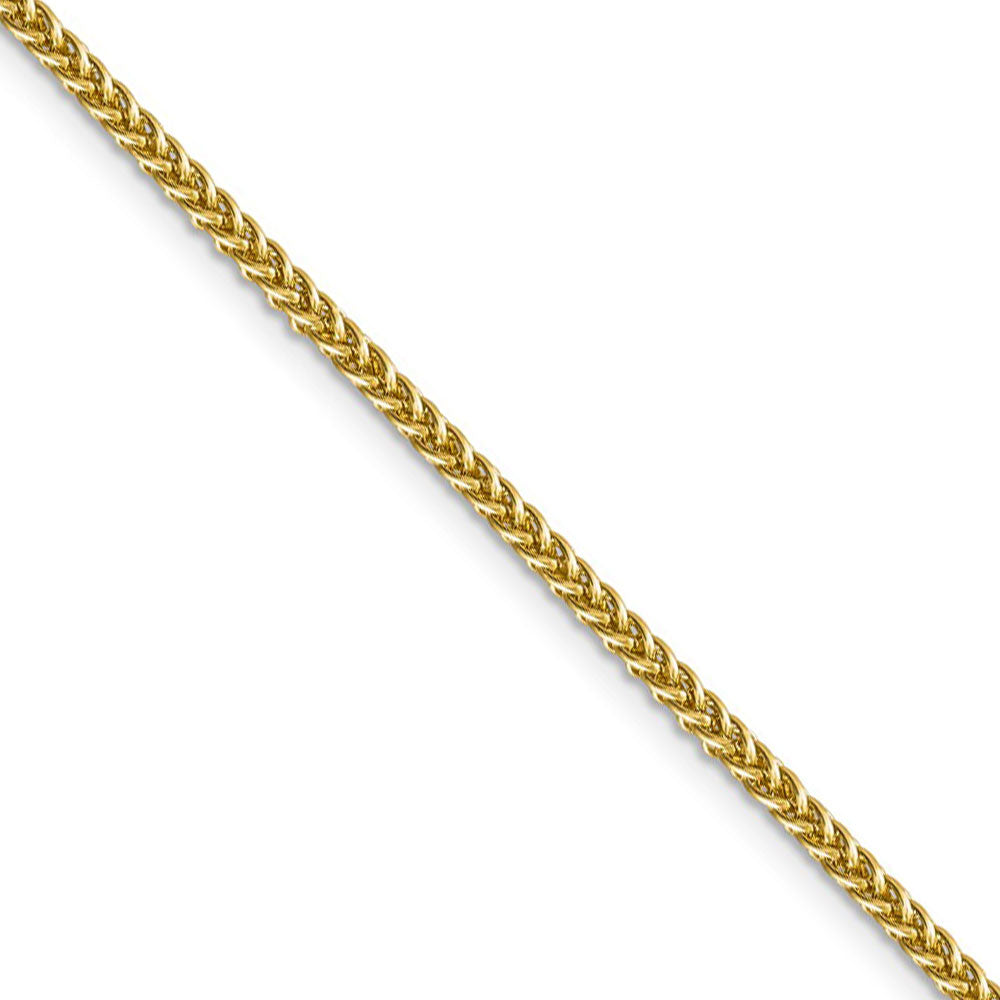 2.3mm, 14k Yellow Gold Hollow Wheat Chain Necklace, Item C9955 by The Black Bow Jewelry Co.