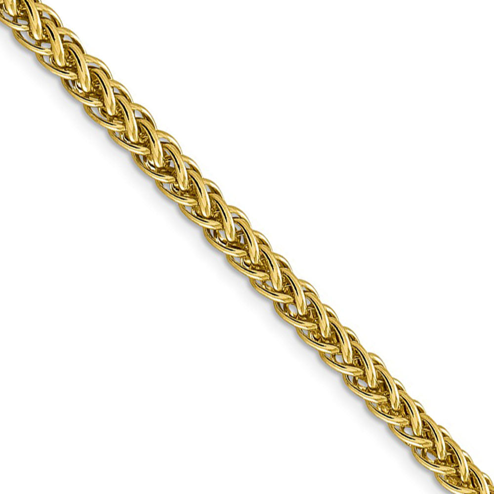 4.6mm, 14k Yellow Gold Hollow Wheat Chain Necklace, Item C9957 by The Black Bow Jewelry Co.