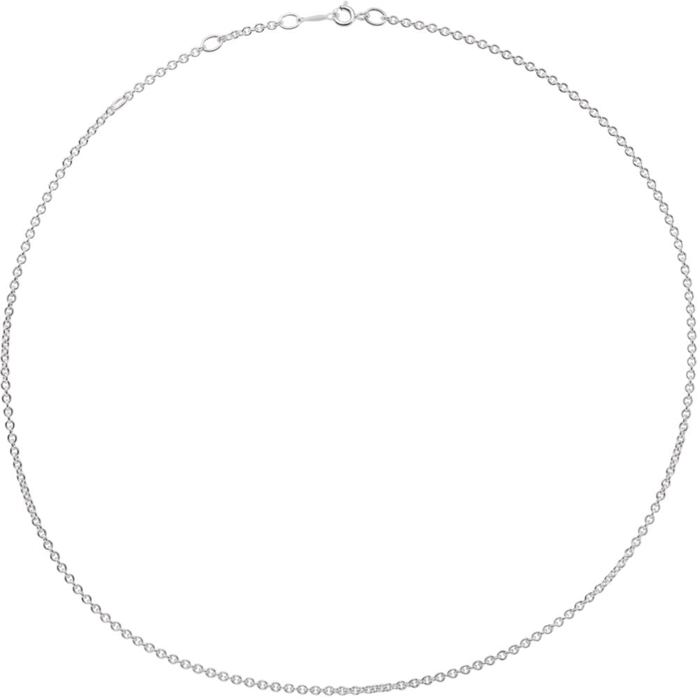 2mm Sterling Silver Adjustable Cable Chain Necklace, 16-18 Inch, Item C9981 by The Black Bow Jewelry Co.