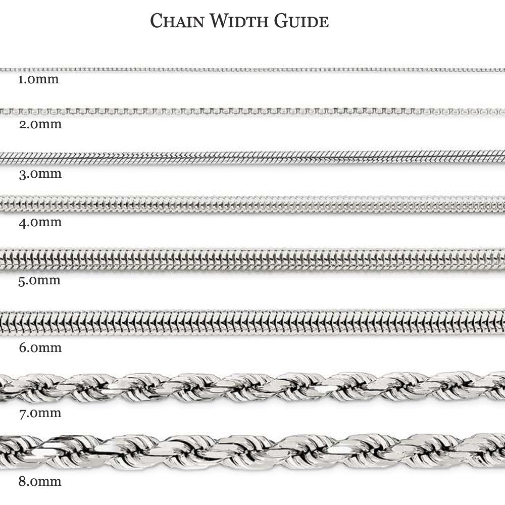 Alternate view of the 1.85mm 10k White Gold D/C Quadruple Rope Chain Bracelet by The Black Bow Jewelry Co.