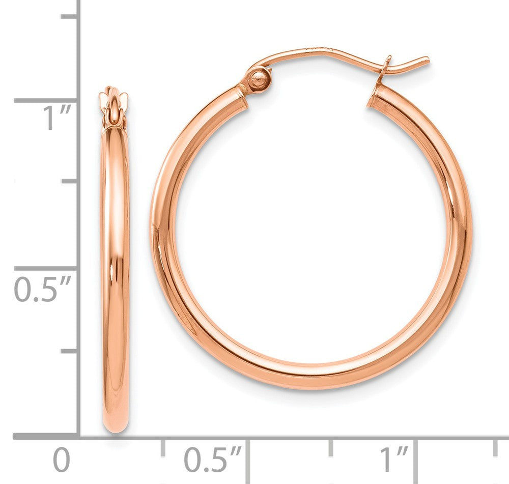 Small Hoop Earrings, Huggie Earrings, 14K Rose Gold Earrings – AMYO Jewelry