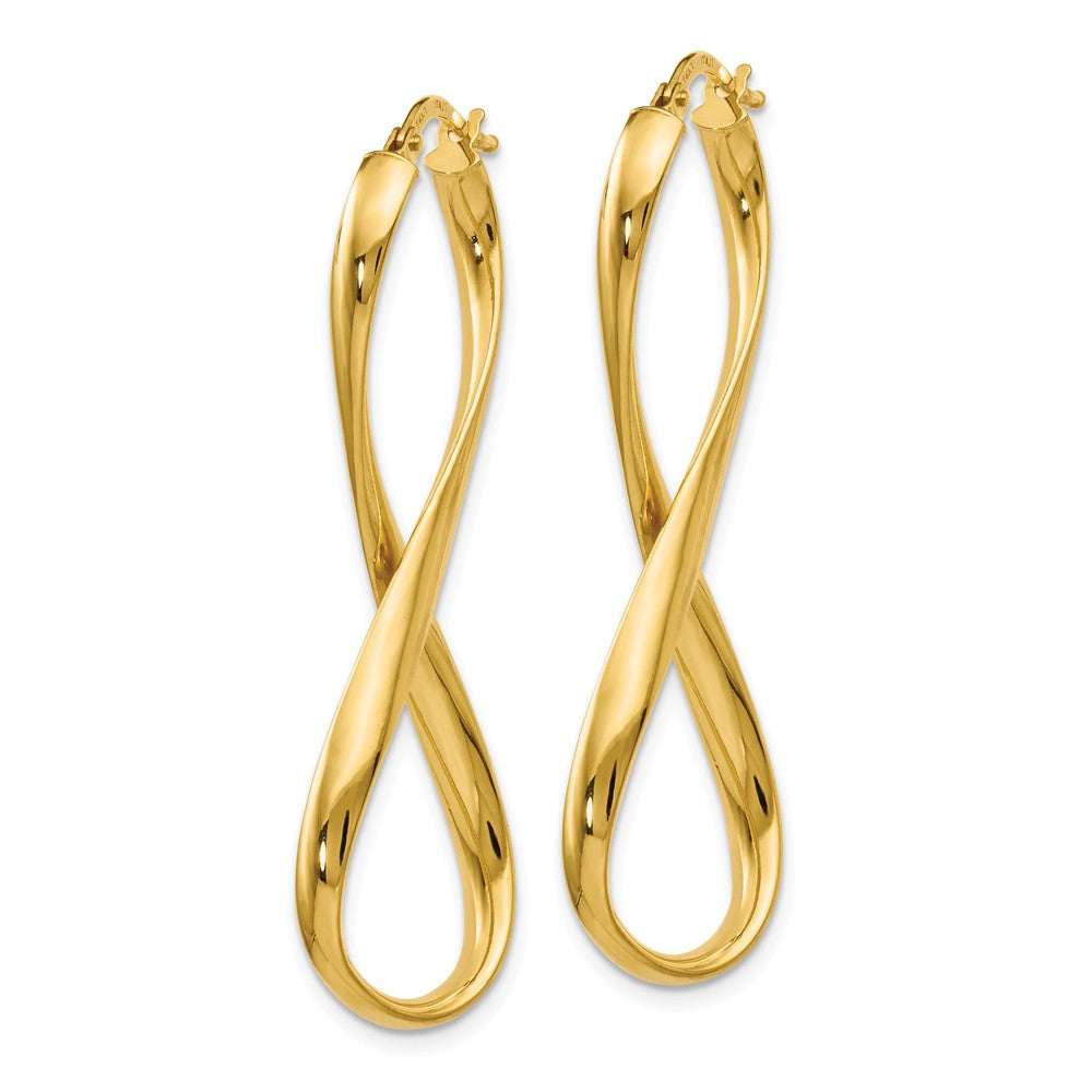 14K popular Infinity Hoops