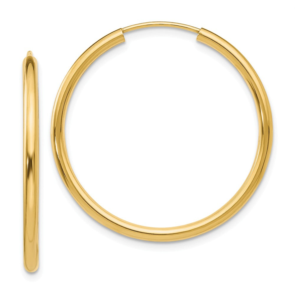 Endless Gold Hoop Earrings 30mm