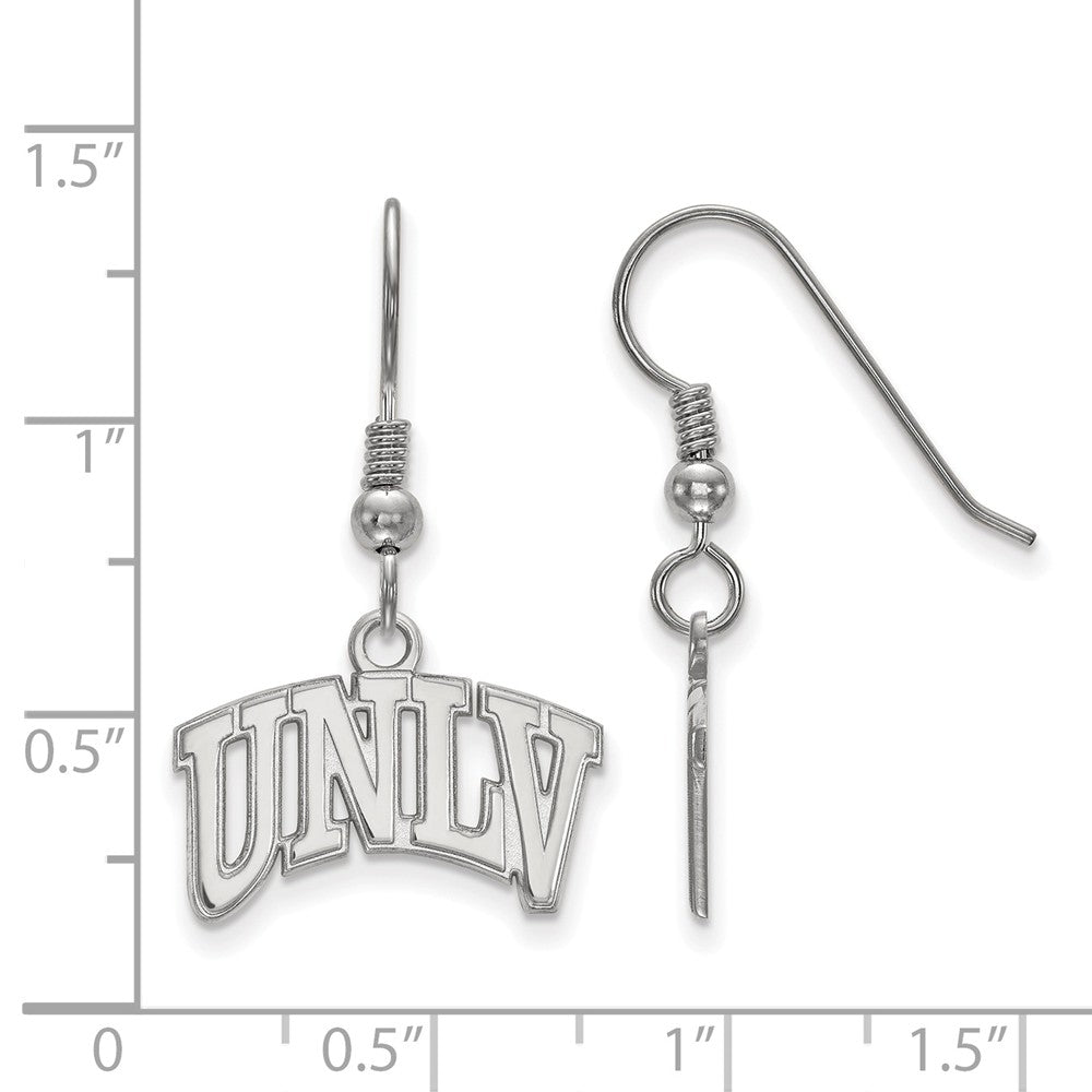 Alternate view of the Sterling Silver University of Nevada Las Vegas Dangle Earring by The Black Bow Jewelry Co.