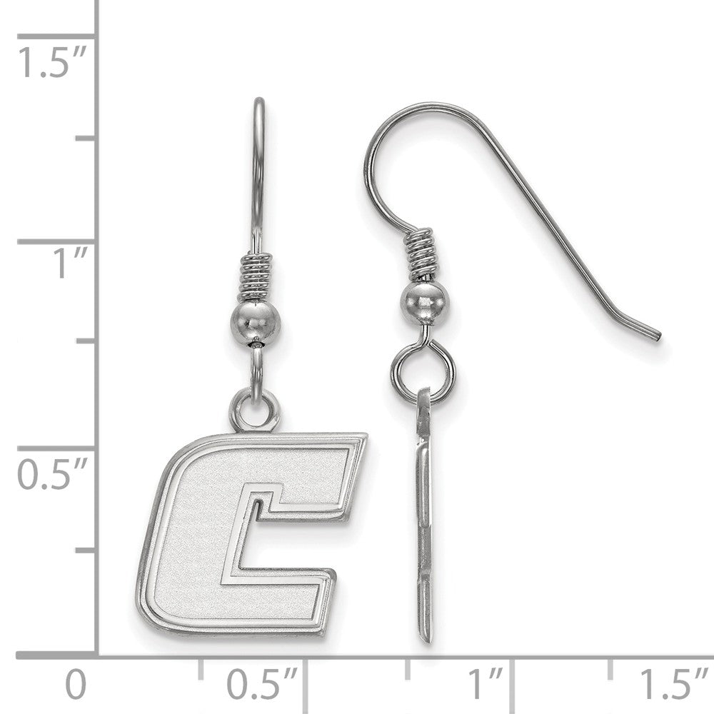 Alternate view of the Sterling Silver Tennessee Chattanooga Sm Dangle Earring by The Black Bow Jewelry Co.