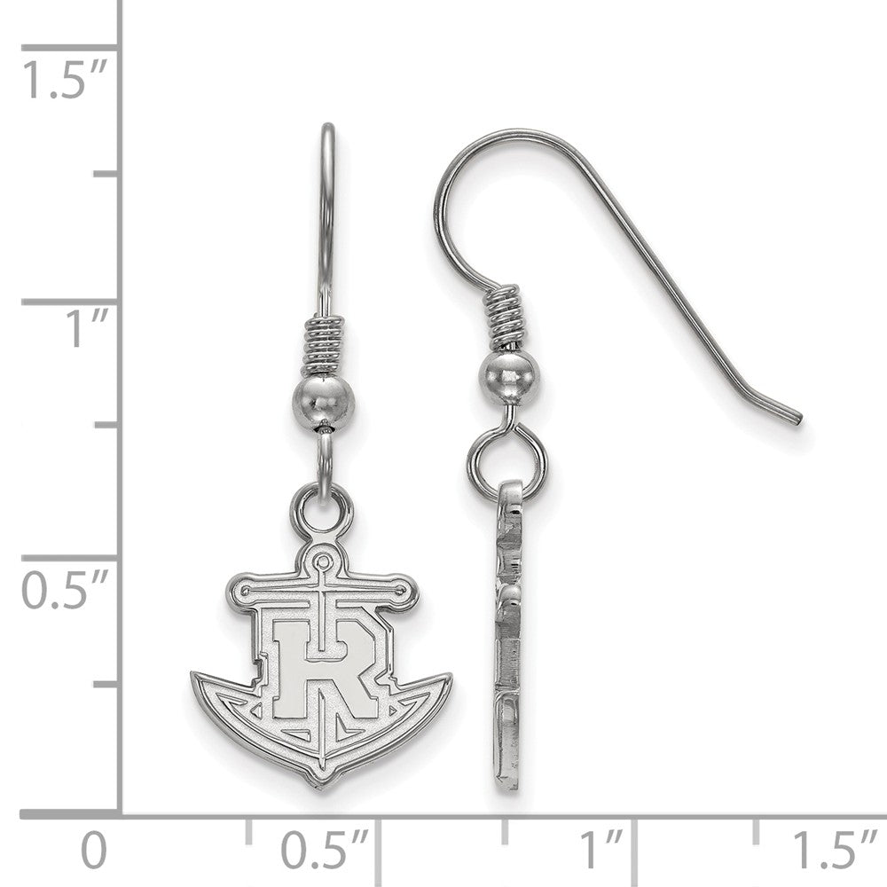 Alternate view of the Sterling Silver Rollins College Small Dangle Earrings by The Black Bow Jewelry Co.