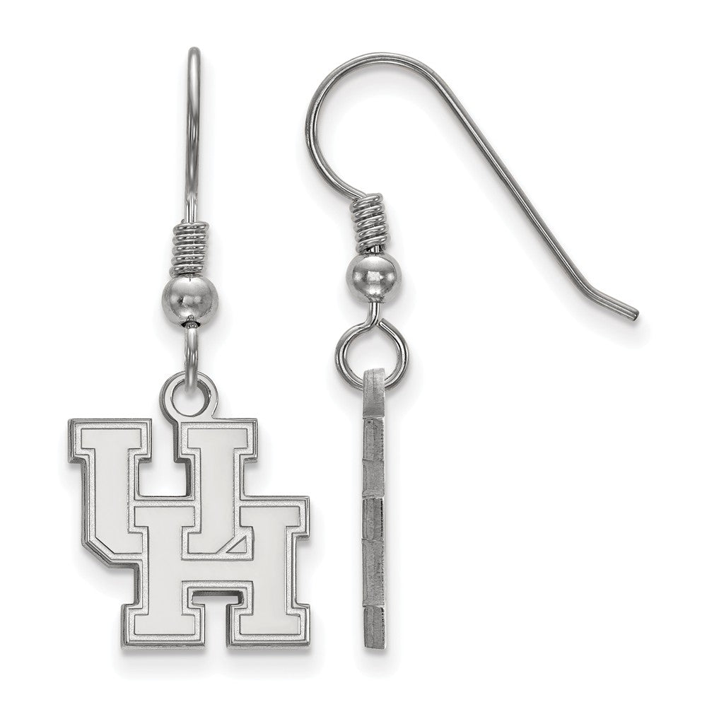 Sterling Silver University of Houston Small Dangle Earrings, Item E14111 by The Black Bow Jewelry Co.