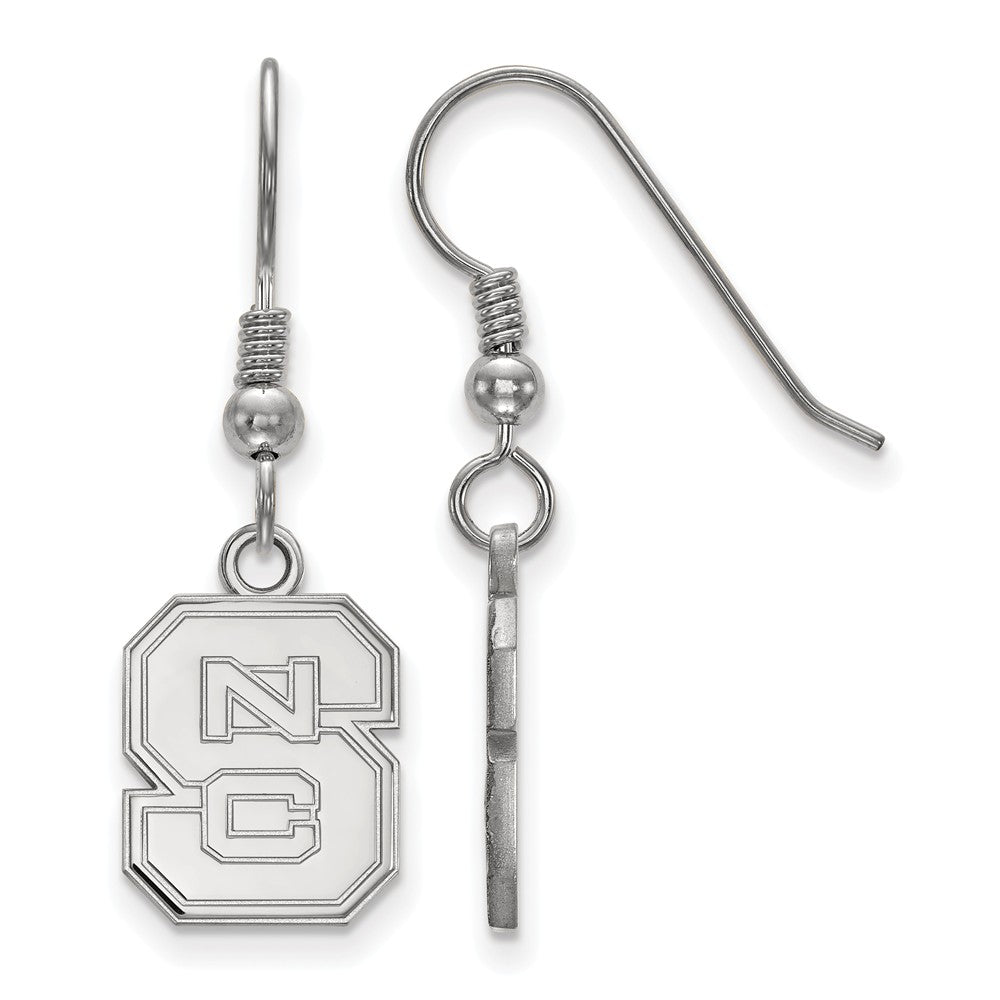 Sterling Silver North Carolina State Mascot Dangle Earrings, Item E14135 by The Black Bow Jewelry Co.