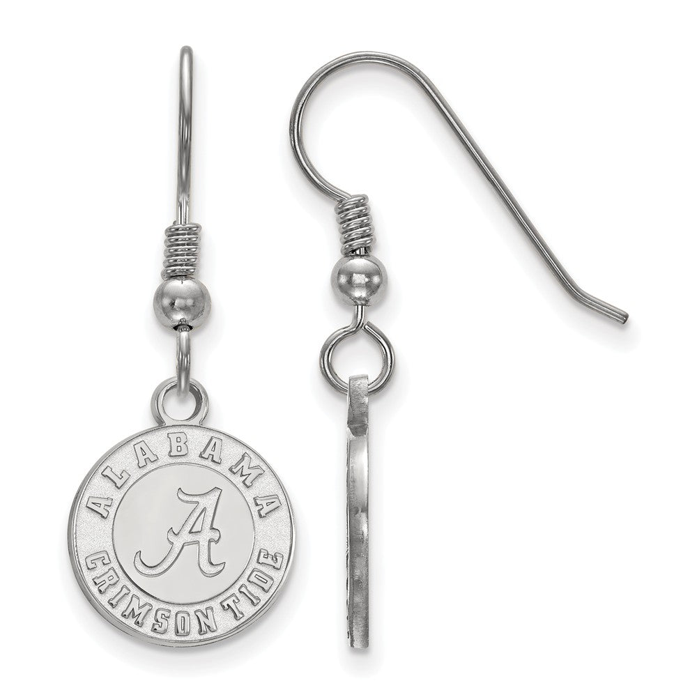 Sterling Silver University of Alabama Small Dangle Earrings, Item E14188 by The Black Bow Jewelry Co.