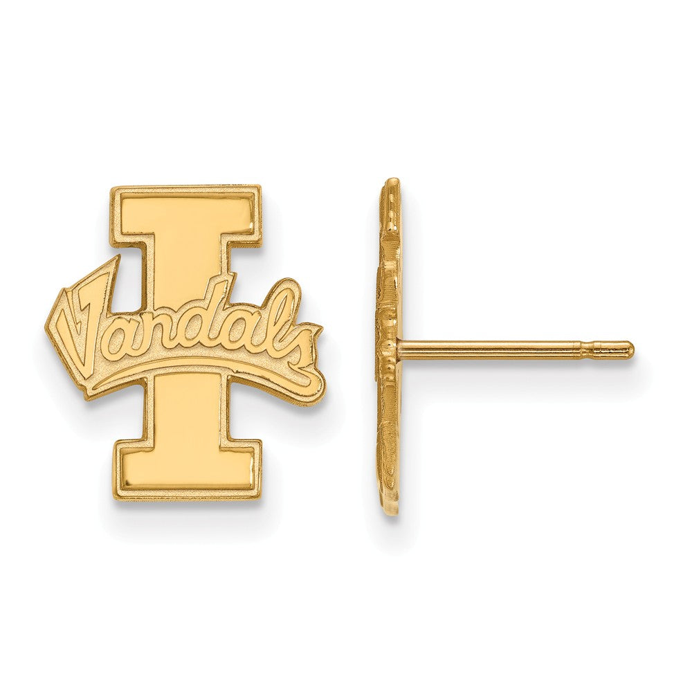 10k Yellow Gold University of Idaho Small Post Earrings, Item E14432 by The Black Bow Jewelry Co.