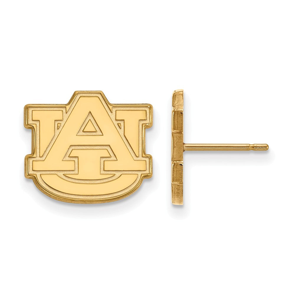 10k Yellow Gold Auburn University Small Post Earrings, Item E14500 by The Black Bow Jewelry Co.