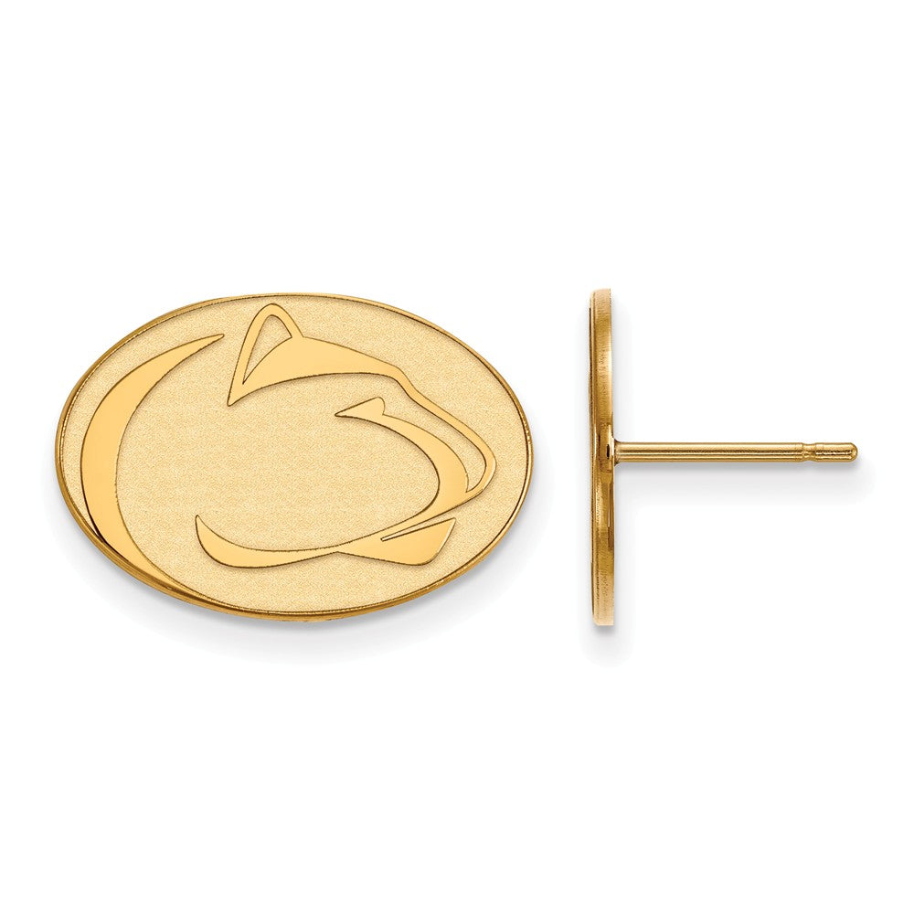 14k Yellow Gold Penn State University Small Post Earrings, Item E14879 by The Black Bow Jewelry Co.