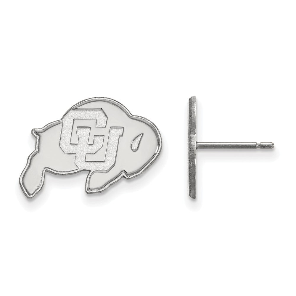 Sterling Silver University of Colorado Small Post Earrings, Item E15211 by The Black Bow Jewelry Co.