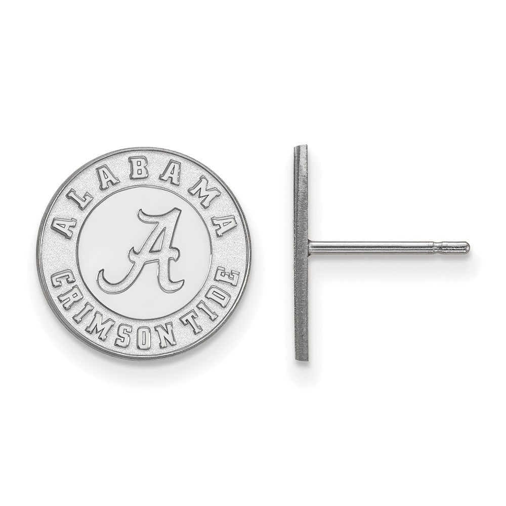 Sterling Silver University of Alabama Small Post Earrings, Item E15284 by The Black Bow Jewelry Co.