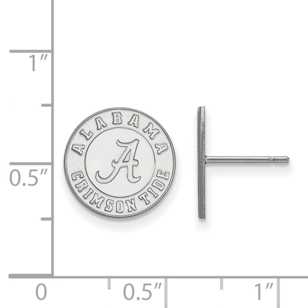Alternate view of the Sterling Silver University of Alabama Small Post Earrings by The Black Bow Jewelry Co.