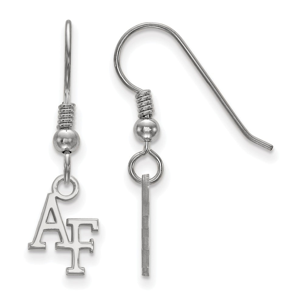 Sterling Silver Air force Academy XS (Tiny) Dangle Earrings, Item E15498 by The Black Bow Jewelry Co.