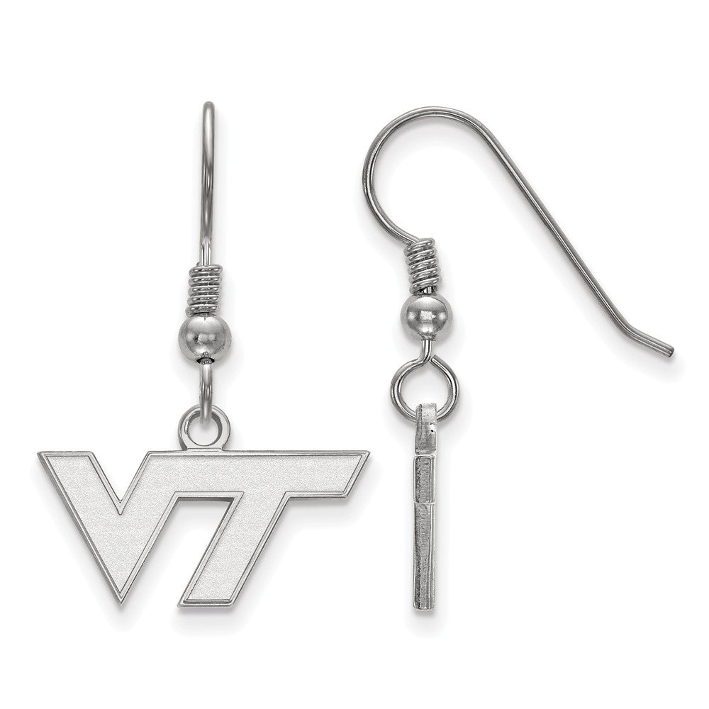 Sterling Silver Virginia Tech XS (Tiny) Dangle Earrings, Item E15542 by The Black Bow Jewelry Co.
