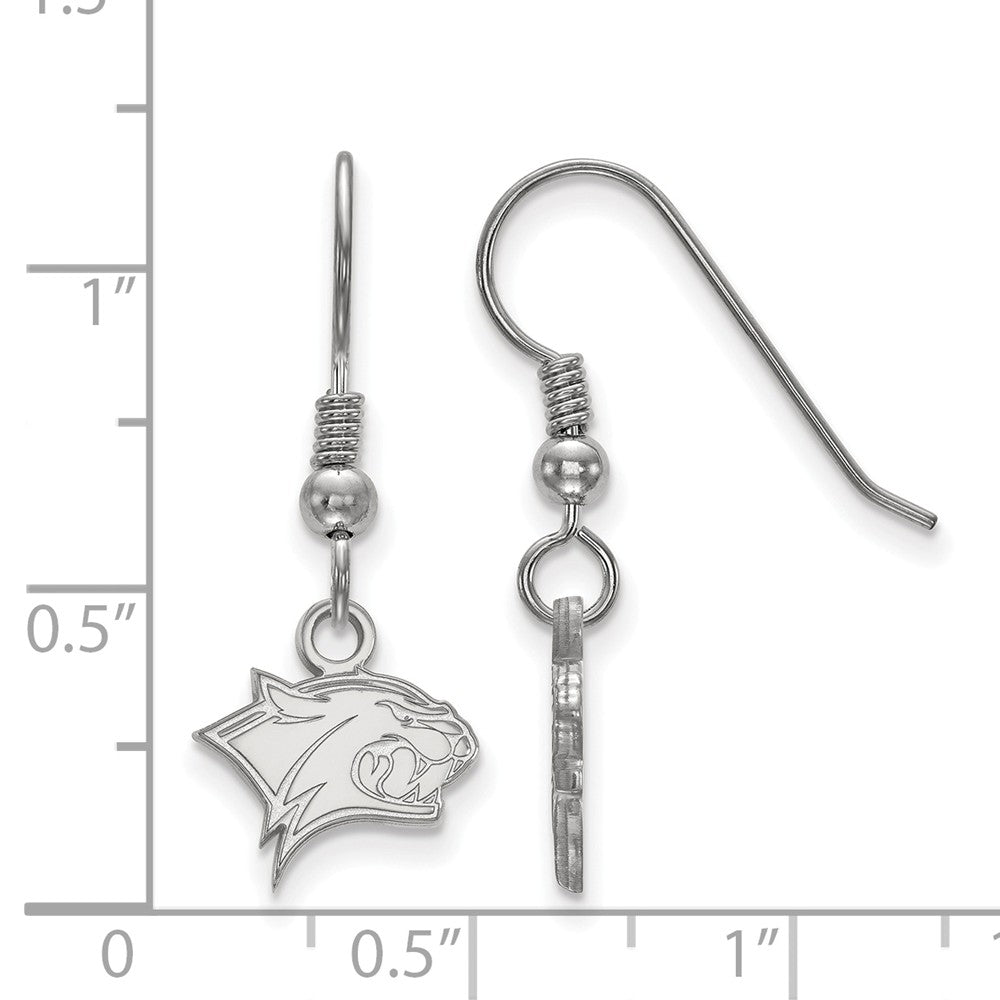 Alternate view of the Sterling Silver Univ. of New Hampshire XS (Tiny) Dangle Earrings by The Black Bow Jewelry Co.