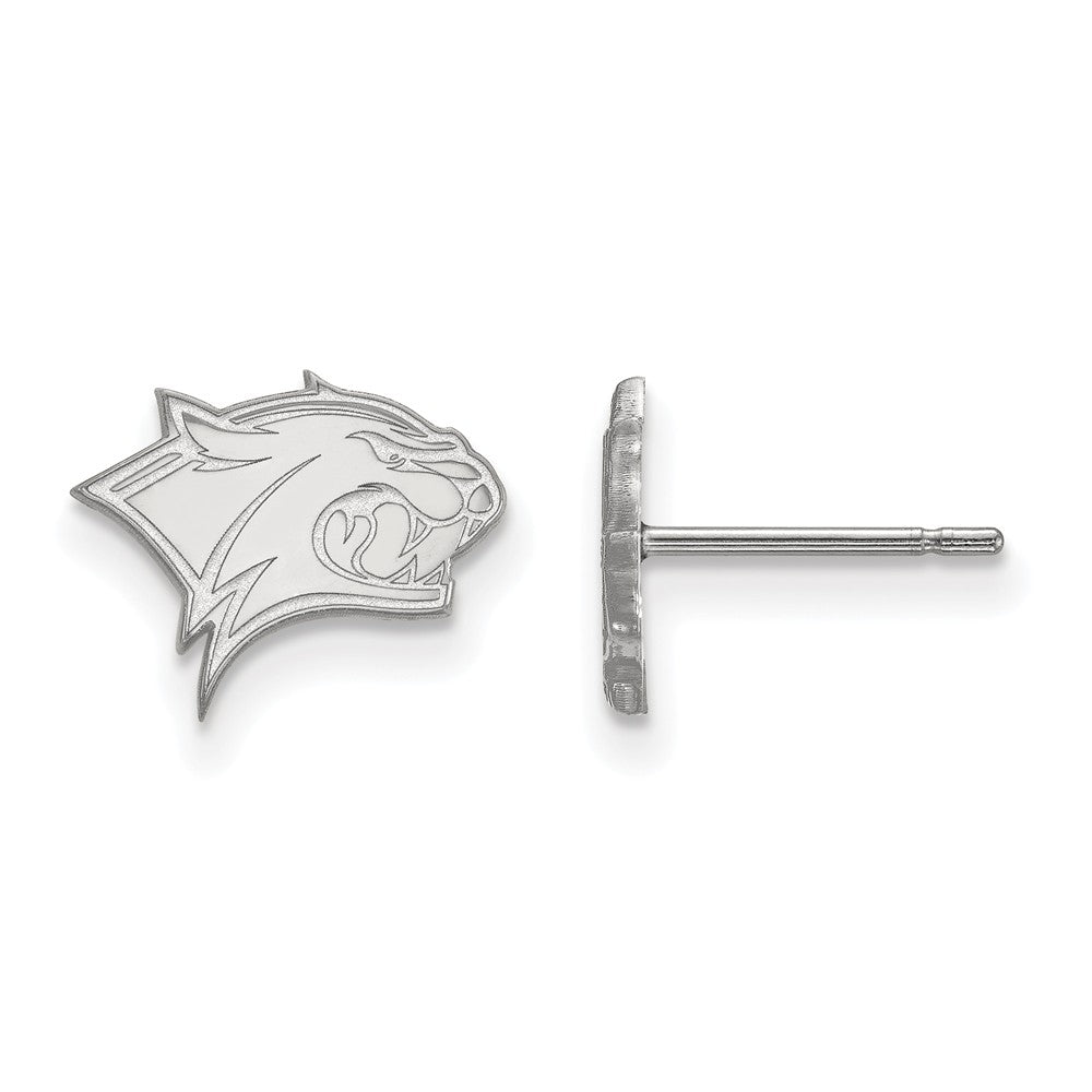 10k White Gold Univ. of New Hampshire XS (Tiny) Post Earrings, Item E15677 by The Black Bow Jewelry Co.