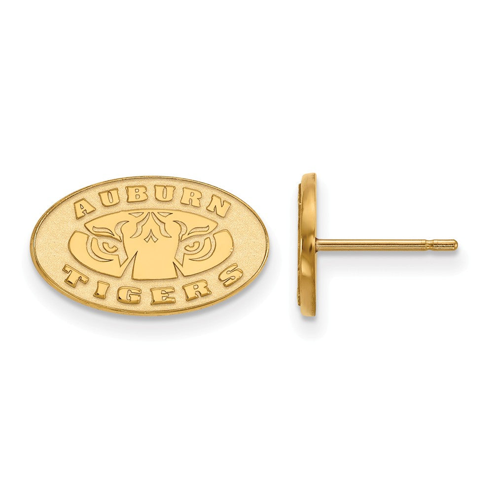 10k Yellow Gold Auburn University XS (Tiny) Post Earrings, Item E15817 by The Black Bow Jewelry Co.
