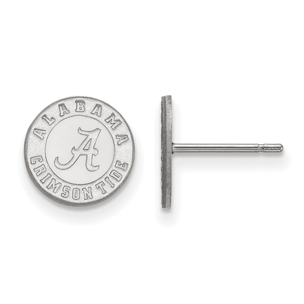 14k White Gold University of Alabama XS (Tiny) Post Earrings, Item E15942 by The Black Bow Jewelry Co.