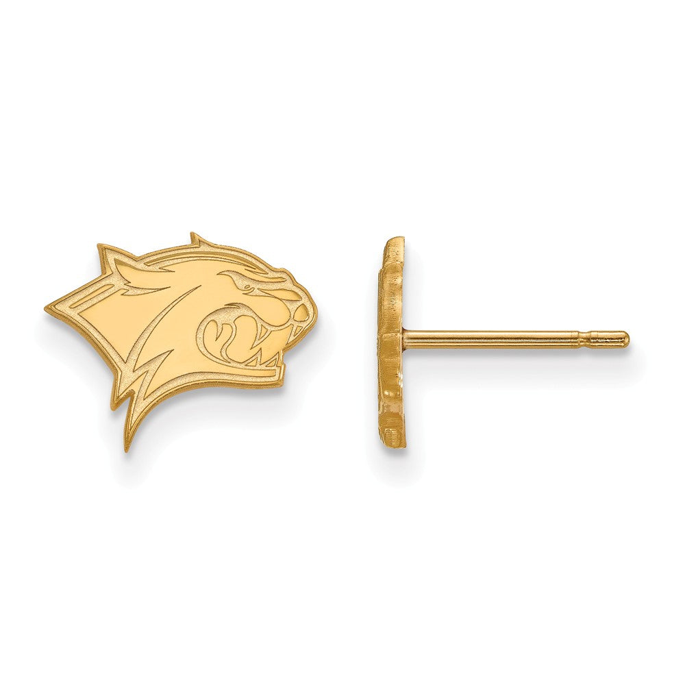 14k Yellow Gold Univ. of New Hampshire XS (Tiny) Post Earrings, Item E16044 by The Black Bow Jewelry Co.