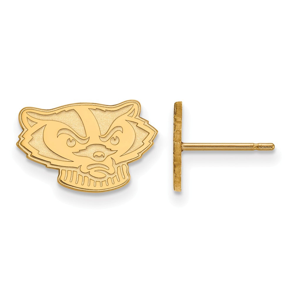 LogoArt 14k Gold Plated Silver University of Louisville XS Tiny Post  Earrings