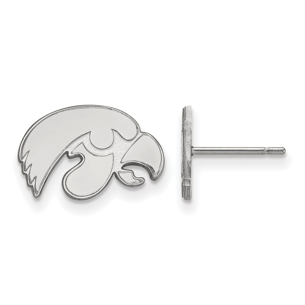 Sterling Silver University of Iowa XS (Tiny) Mascot Post Earrings, Item E16313 by The Black Bow Jewelry Co.