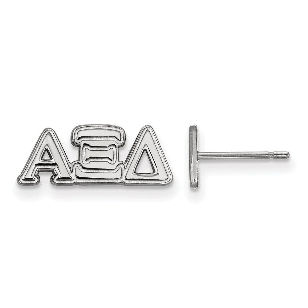 Sterling Silver Alpha Xi Delta XS Greek Post Earrings, Item E17424 by The Black Bow Jewelry Co.