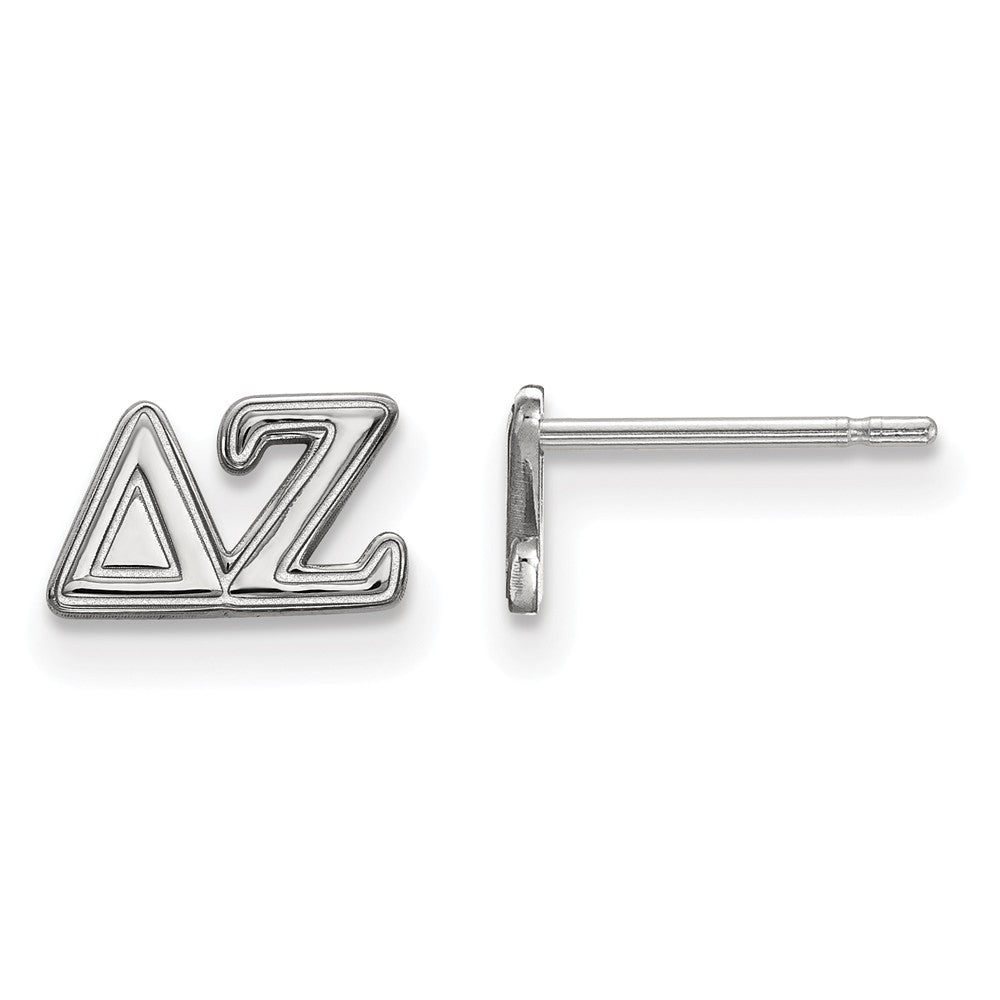 Sterling Silver Delta Zeta XS Greek Post Earrings, Item E17434 by The Black Bow Jewelry Co.