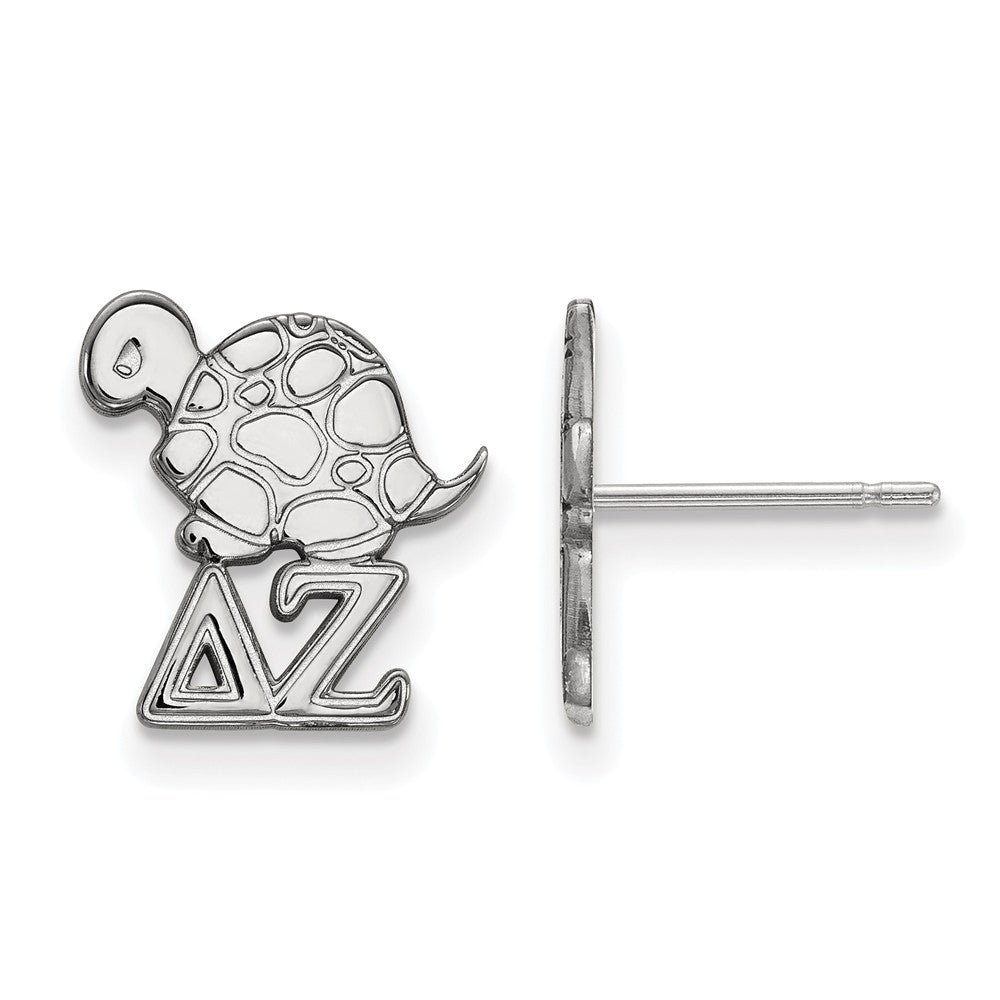 Sterling Silver Delta Zeta XS Post Earrings, Item E17435 by The Black Bow Jewelry Co.