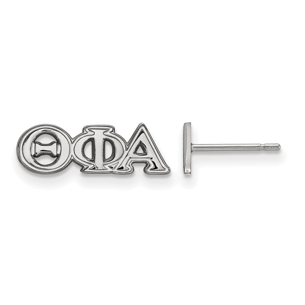 Sterling Silver Theta Phi Alpha XS Greek Letters Post Earrings, Item E17456 by The Black Bow Jewelry Co.