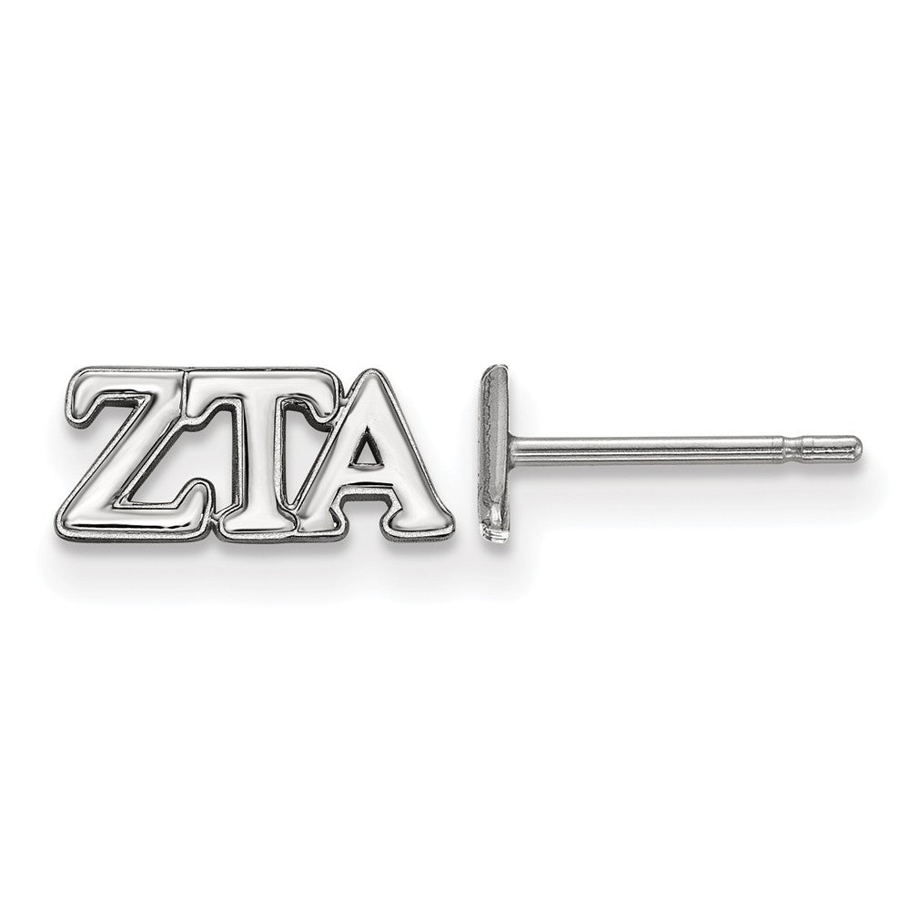 Sterling Silver Zeta Tau Alpha XS Greek Letters Post Earrings, Item E17458 by The Black Bow Jewelry Co.
